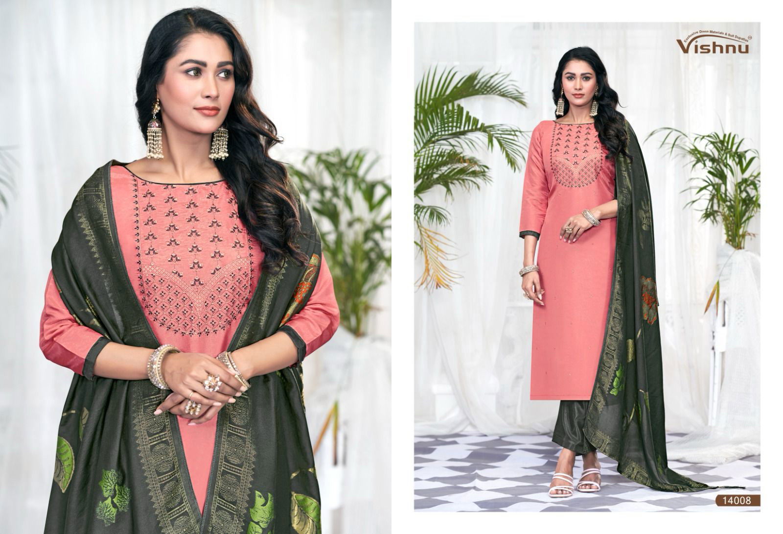 Vishnu Glorious Vol 2 Shimmer Fancy Dress Material Collection